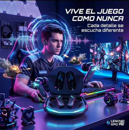 Audífonos Gaming LENOVO GM2 Pro – Sonido Envolvente · Micrófono · RGB